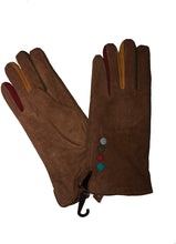 Load image into Gallery viewer, Brown ladies gloves