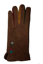 Load image into Gallery viewer, Brown ladies gloves