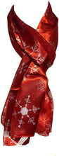 Load image into Gallery viewer, Pamper Yourself Now Red Christmas Snowflake Design Scarf, Lovely Chrismas Scarf Great for Presents.