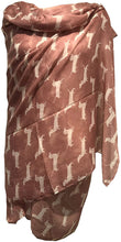 Load image into Gallery viewer, Pink with white dachshund scarf