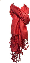 Load image into Gallery viewer, Plain Coral Pashmina Style Scarf/wrap.