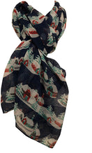 Load image into Gallery viewer, Pamper Yourself Now Blue Snow Scene/Christmas Scenery Christmas Ladies Scarf