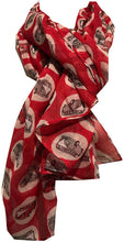 Load image into Gallery viewer, Pink with VW Campervan Design Scarf Long Scarf
