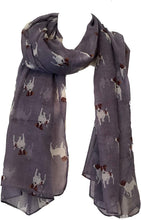Load image into Gallery viewer, Pamper Yourself Now Purple Jack Russell Dog Scarf/wrap