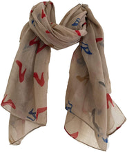 Load image into Gallery viewer, Pamper Yourself Now Brown high Heels Pattern Long Scarf, Soft Ladies Fashion London