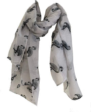 Load image into Gallery viewer, Pamper Yourself Now White Flamingo Design Print Scarf Long Soft wrap/Sarong
