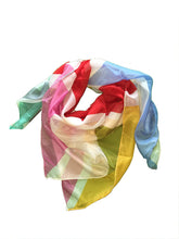 Load image into Gallery viewer, Colourful Union Jack Square Scarf Great for Any Outfit Lovely Gift
