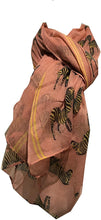 Load image into Gallery viewer, Pamper Yourself Now Light Pink Zebra Animal Print Large Scarf Soft Summer Fashion London Fashion Fab Gift