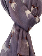 Load image into Gallery viewer, Pamper Yourself Now Purple Jack Russell Dog Scarf/wrap