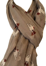 Load image into Gallery viewer, Pamper Yourself Now Grey Jack Russell Dog Scarf/wrap