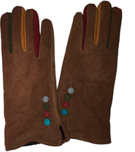 Load image into Gallery viewer, Brown ladies gloves
