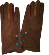 Load image into Gallery viewer, Brown ladies gloves