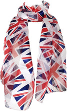 Load image into Gallery viewer, Union jack scarf thin pretty scarf