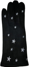 Load image into Gallery viewer, G1908 Very stylish Ladies gloves with white embroidered stars, great present/gift.