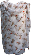 Load image into Gallery viewer, Creamy white rudolph reindeer christmas long scarf