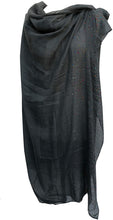 Load image into Gallery viewer, Pamper Yourself Now Plain Grey Scarf with Multi Coloured Sparkle Lovely Long Soft Scarf Fantastic Gift