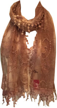 Load image into Gallery viewer, Pink lace scarf