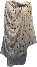 Load image into Gallery viewer, Pamper Yourself Now Beige Sheep Design Long Scarf, Great for Presents/Gifts for Sheep Lovers.