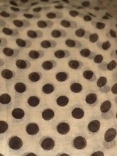 Load image into Gallery viewer, Pamper Yourself Now Beige with Brown Big spot Scarf/wrap
