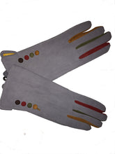 Load image into Gallery viewer, Plain grey ladies Gloves for women.