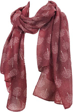 Load image into Gallery viewer, Mulberry Tree Design Ladies Scarves/Wraps or Shawl. Fantastic Present