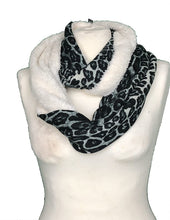 Load image into Gallery viewer, Pamper Yourself Now Chunky black and white leopard print snood