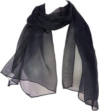 Load image into Gallery viewer, Plain Black Chiffon Style Scarf Thin Pretty Scarf Great for Any Outfit Lovely Gift
