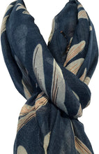 Load image into Gallery viewer, Pamper Yourself Now Blue with Coloured Big Dragonfly Design Scarf Lovely Soft Scarf Fantastic Gift