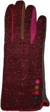 Load image into Gallery viewer, G1918 Speckled pattern super soft ladies stylish gloves with different coloured splashes of colour between fingers.