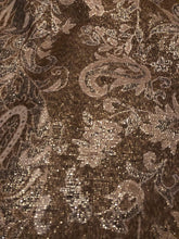 Load image into Gallery viewer, Pamper Yourself Now Brown Paisley Shiny Design Pashmina Ladies Soft Oversized London Fashion Scarf wrap