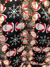 Load image into Gallery viewer, Pamper Yourself Now Black Father Christmas Design Scarf Thin Pretty Christmas Scarf