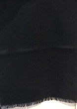 Load image into Gallery viewer, Pamper Yourself Now Black Plain Colour Frayed Edge Men's Long Scarf