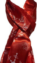 Load image into Gallery viewer, Pamper Yourself Now Red Christmas Snowflake Design Scarf, Lovely Chrismas Scarf Great for Presents.