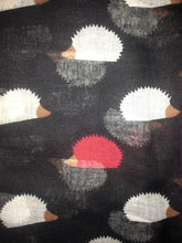 Load image into Gallery viewer, Pamper Yourself Now Black with White and red Hedgehog Scarf, Great presnet/Gifts.