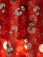 Load image into Gallery viewer, Red snowman scarf