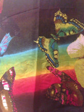 Load image into Gallery viewer, Pamper Yourself Now Black tie dye Butterfly Long Thin Fashion Scarf