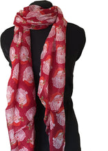 Load image into Gallery viewer, Red big santa christmas long scarf