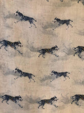 Load image into Gallery viewer, Ladies Husky dog long scarf with frayed edge. Great present/gift for dog lovers.
