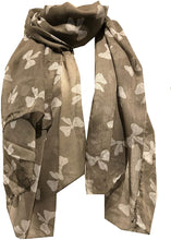 Load image into Gallery viewer, Pretty bow design womens Scarf, great present/gifts. (Green with white bows)
