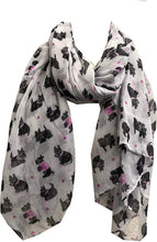 Load image into Gallery viewer, Pamper Yourself Now White west Highland Terrier Dog Design Scarf. Great Present/Gift for Dog Lovers.