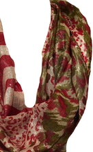 Load image into Gallery viewer, Pamper Yourself Now Red Animal Print Shiny Snood