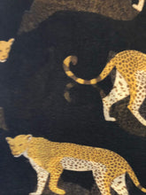 Load image into Gallery viewer, Black cheetah long soft ladies scarf/wrap. Great present for mum, sister, girlfriend or wife.