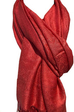 Load image into Gallery viewer, Plain Coral Pashmina Style Scarf/wrap.