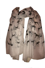 Load image into Gallery viewer, Pamper Yourself Now Great Dane Dog Long Ladies Scarf with Frayed Edge. Great Gift/Present.