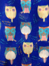 Load image into Gallery viewer, Pamper Yourself Now Blue Big Eye Owls Design Pretty Scarf, Long Soft Ladies Fashion London
