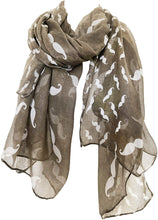 Load image into Gallery viewer, Pamper Yourself Now Moustache Patterned Scarves London Fashion Long Soft Scarves