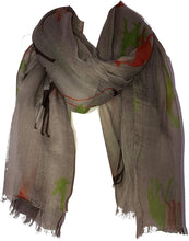 Load image into Gallery viewer, Beige Giraffe Animal Print Scarf, Ladies Fashion Wrap/Shawl