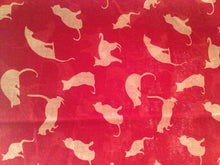 Load image into Gallery viewer, Red with Beige Cats Scarf, Beautiful Design, Fantastic for The Animal Lover in us All