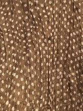 Load image into Gallery viewer, Pamper Yourself Now Brown with White Small Spots Design Long Scarf