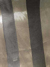 Load image into Gallery viewer, Plain Light Grey Faux Chiffon and Satin Style Striped Scarf Thin Pretty Scarf Great for Any Outfit
